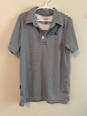 Garb Striped Sea Island Performance Polo